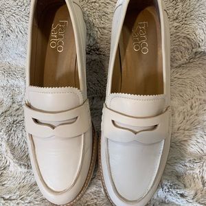 Franco Sarto Loafers, Size 7.5, Pale Taupe